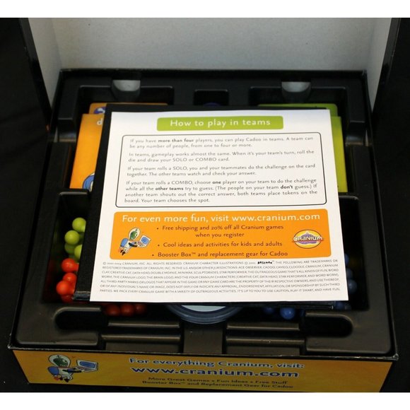 Cranium Cadoo Outrageous 8 Activities Game Act Decode Sculpt Ages 7+ Pictiona - Picture 9 of 9